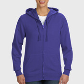 LA T Ladies Lightweight French Terry Zip Front Hoodie