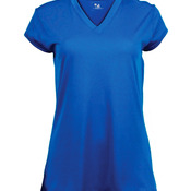 Solid Color Cap Sleeve Ladies Jersey