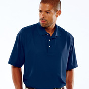 UltraClub&reg; Men's Cool & Dry Pebble-Knit Polo